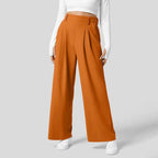 High Waist Tailored Trousers With Pleats