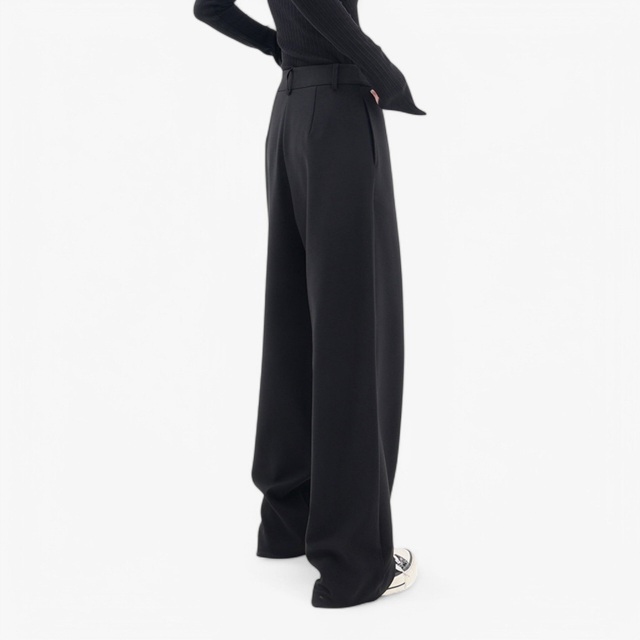 Asymmetric High Waist Trousers