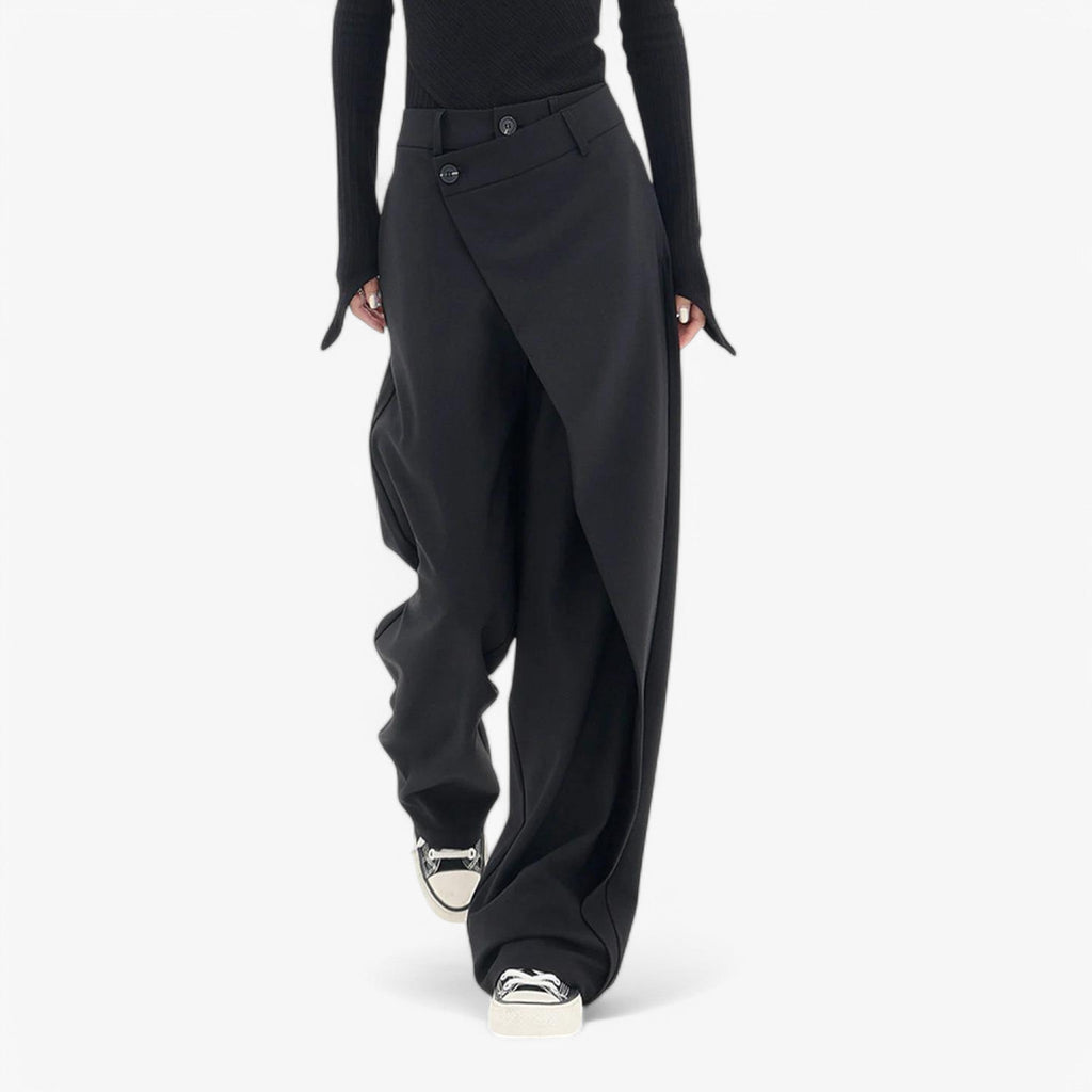 Asymmetric High Waist Trousers