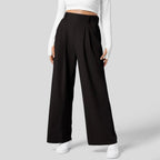 High Waist Tailored Trousers With Pleats