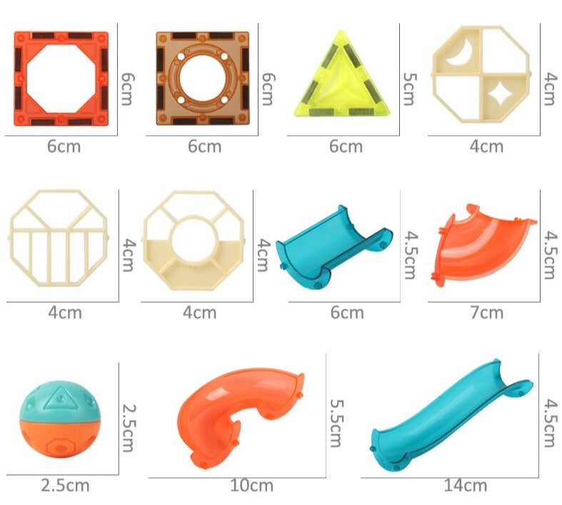 DIY Magnetic Marble Run Toy