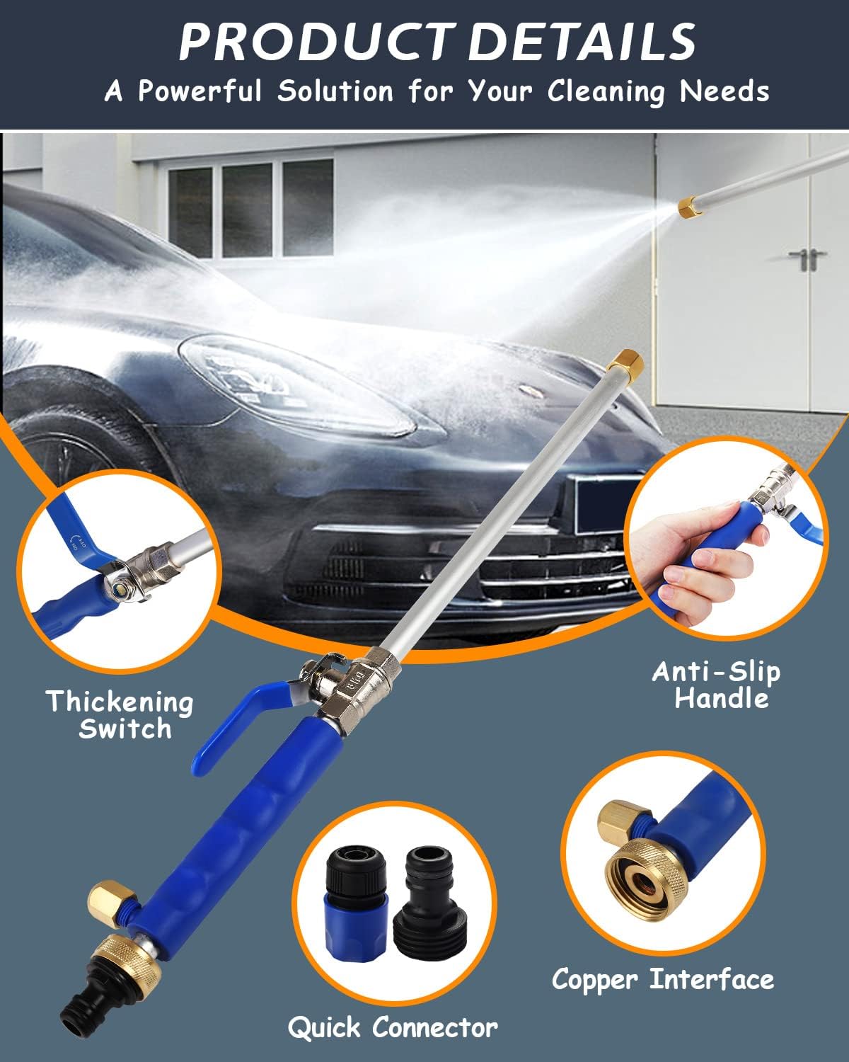 High Pressure Spray Nozzle for Hose