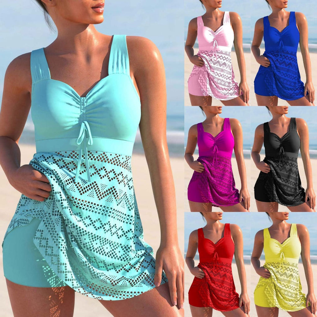 Quilted Tankini Set