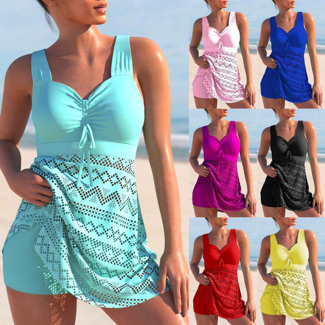 Quilted Tankini Set