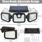 Solar Motion Sensor LED Wall Light