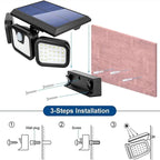 Solar Motion Sensor LED Wall Light