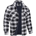 Men Flannel Jacket Warm Casual Fit