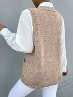 Sleeveless V-Neck Pullover Top