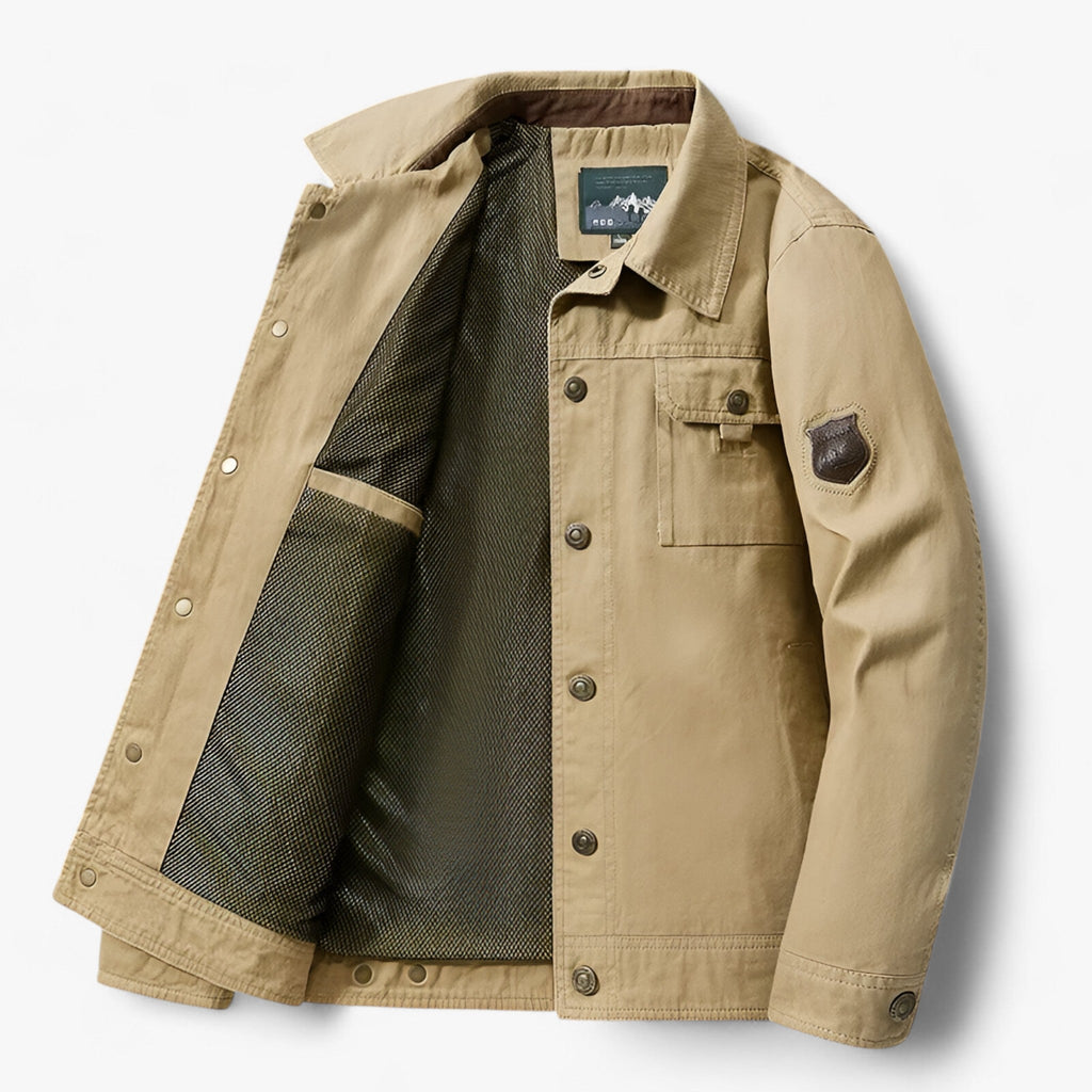 Men’s Bomber Jacket Wind-Resistant Design