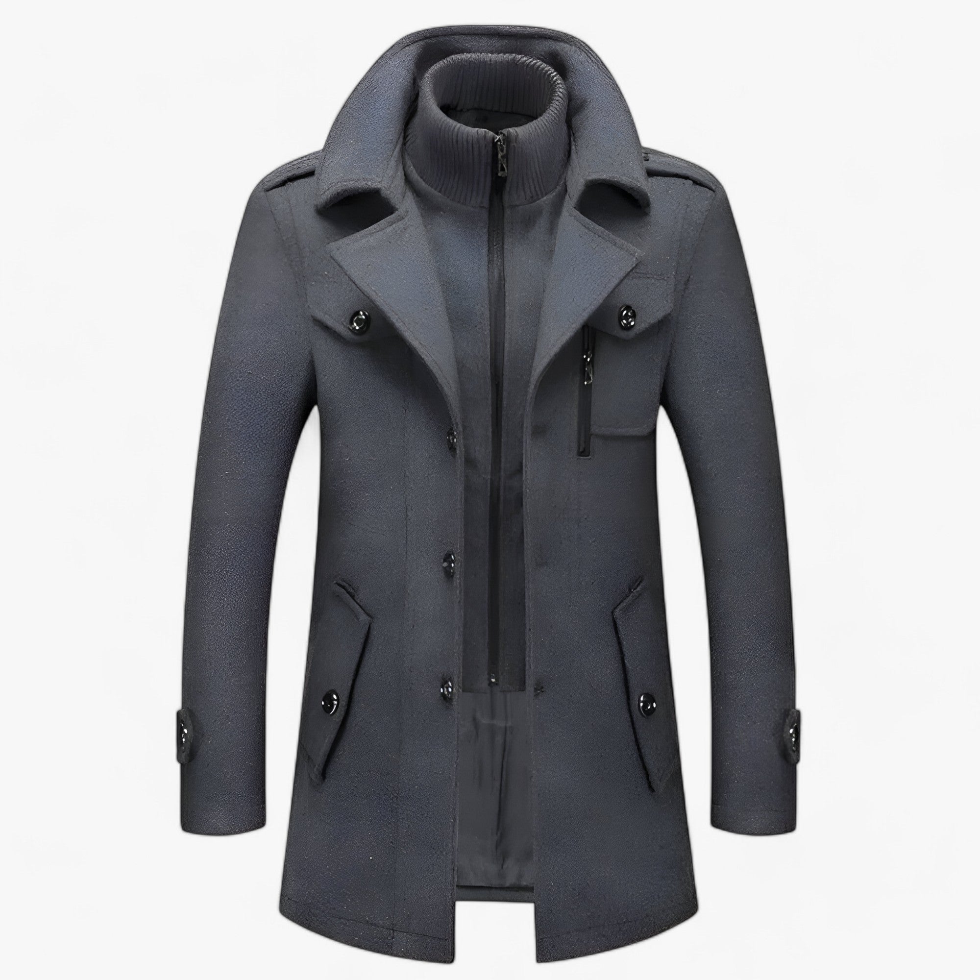 Long Men’s Windbreaker Jacket