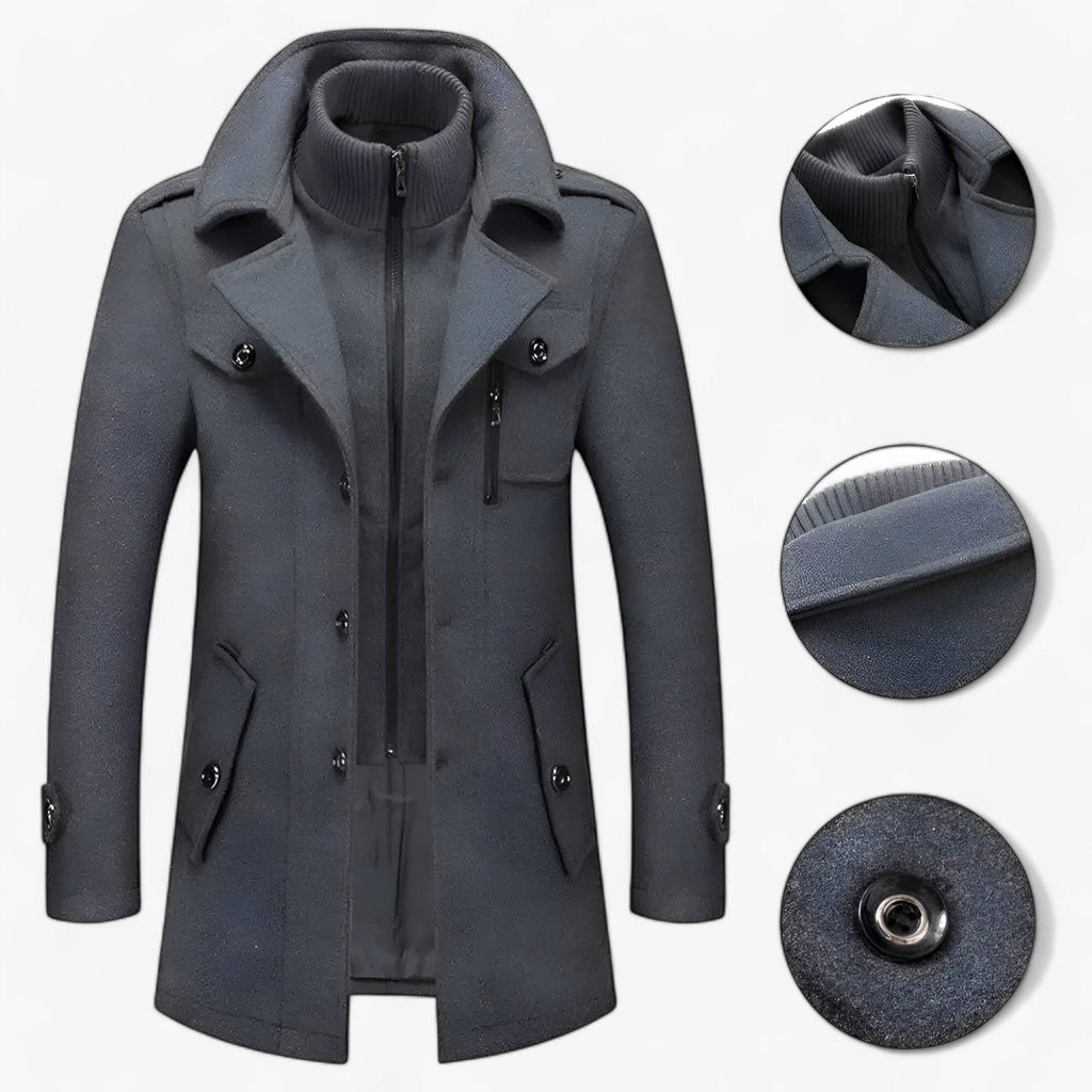 Long Men’s Windbreaker Jacket