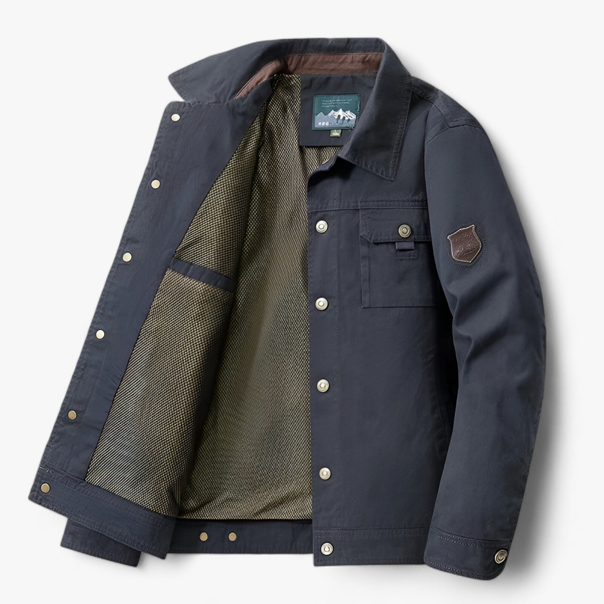 Men’s Bomber Jacket Wind-Resistant Design