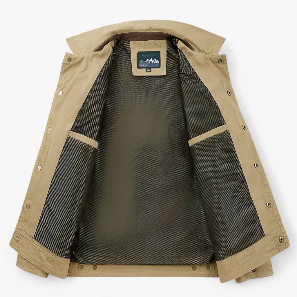 Men’s Bomber Jacket Wind-Resistant Design