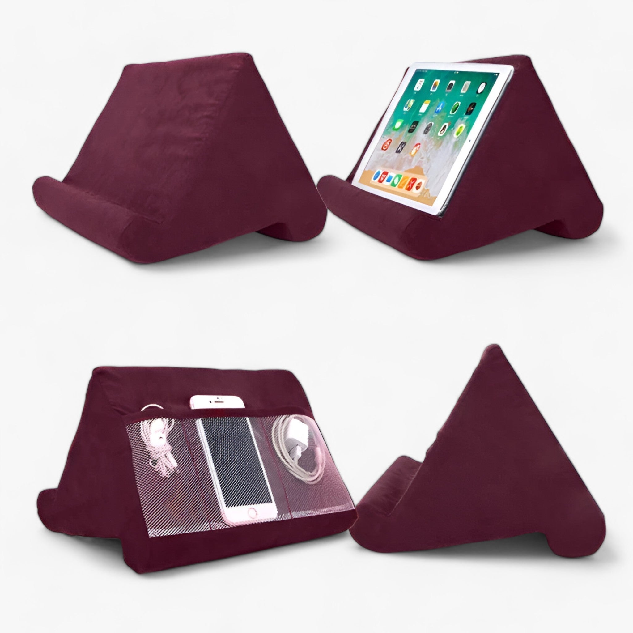 Ergonomic Tablet and Phone Pillow Stand