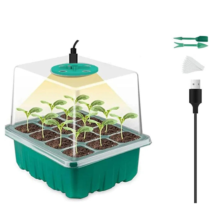 Indoor Mini Greenhouse Grow Light Kit