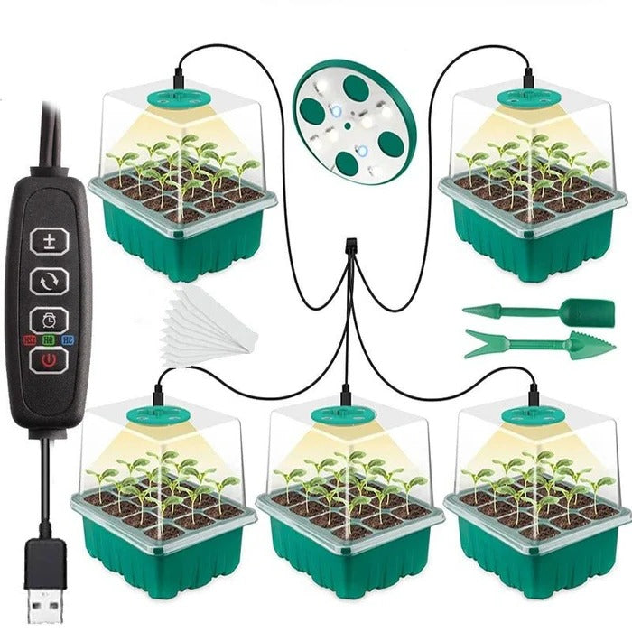 Indoor Mini Greenhouse Grow Light Kit