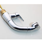 Modern Pull-Out Bathroom Faucet Brass