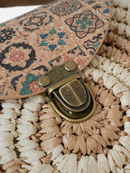 Round Straw Shoulder Bag Lightweight Summer Tote