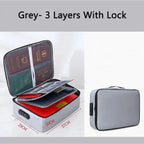 Fireproof Waterproof Document Organizer Bag