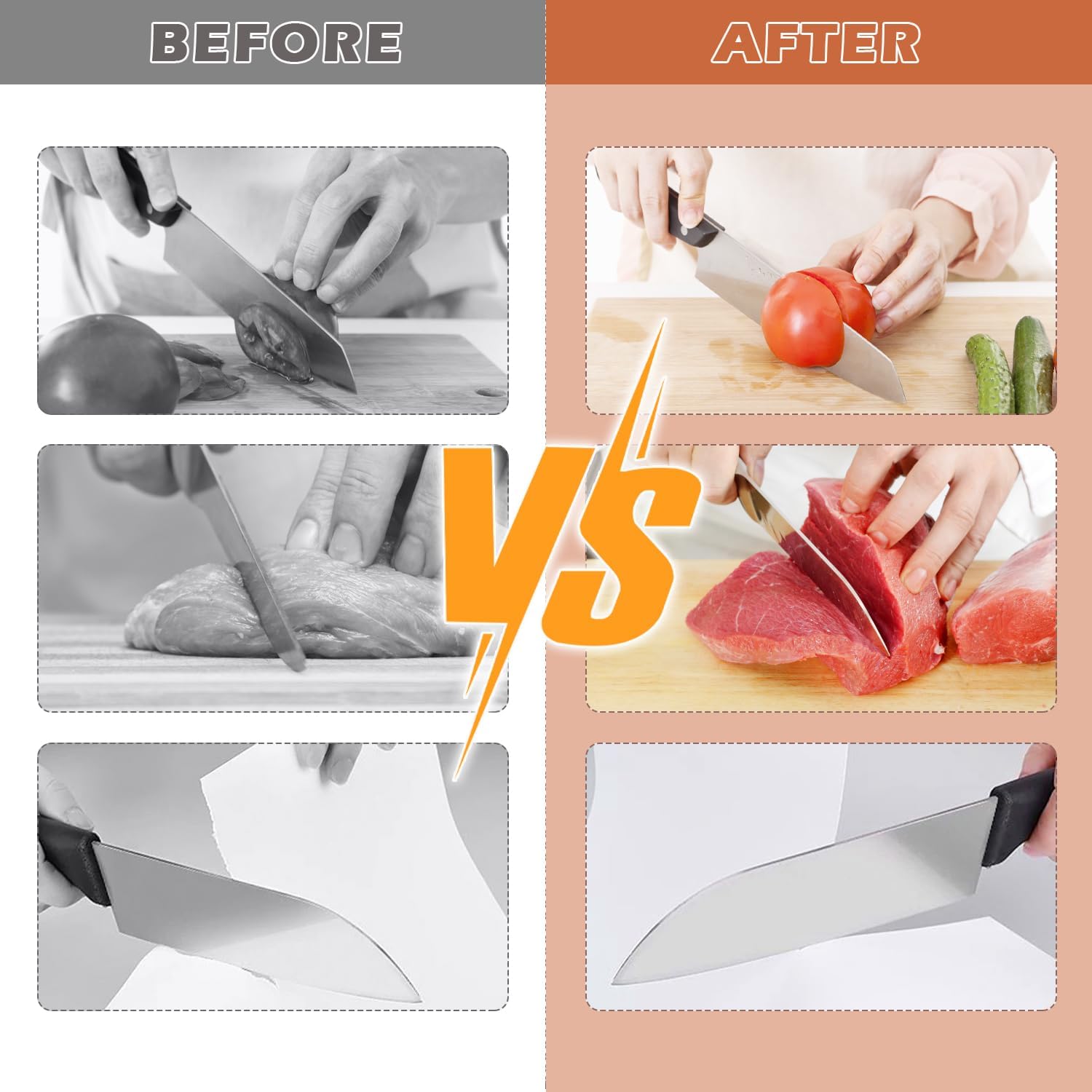 Manual Knife Sharpener with Diamond Roll
