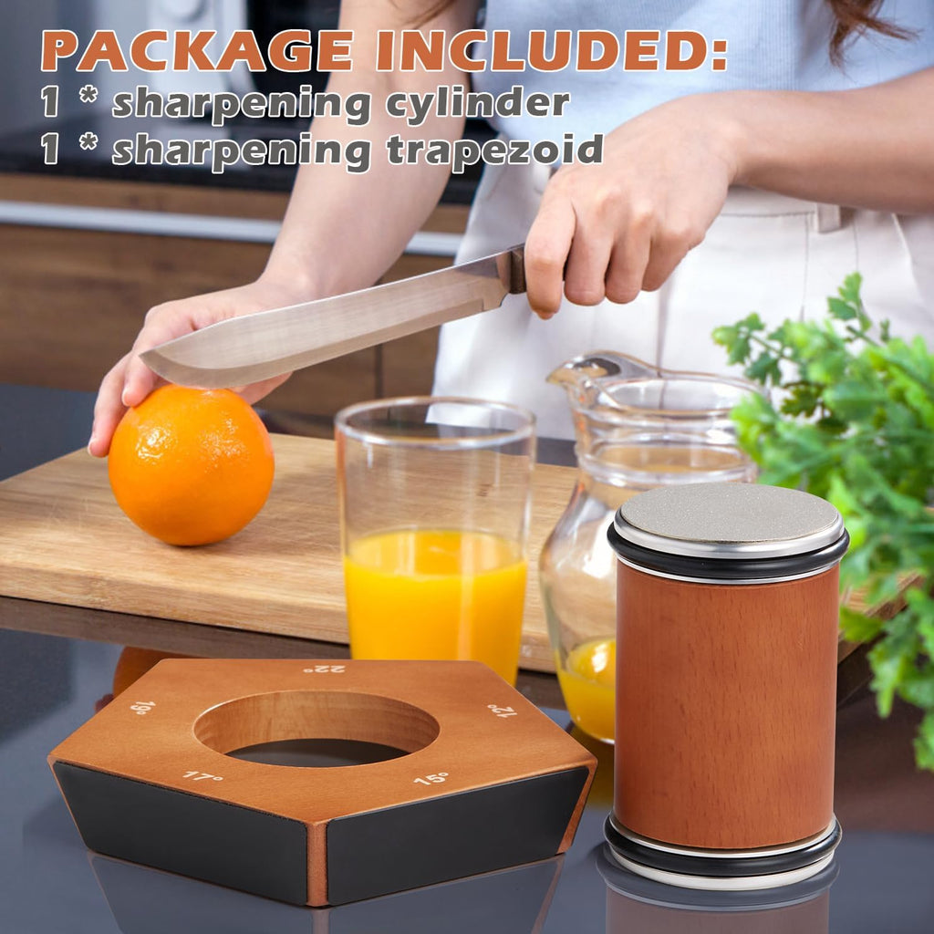 Manual Knife Sharpener with Diamond Roll