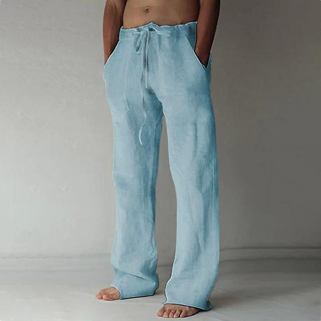 Men’s Linen Trousers Lightweight Summer Wear