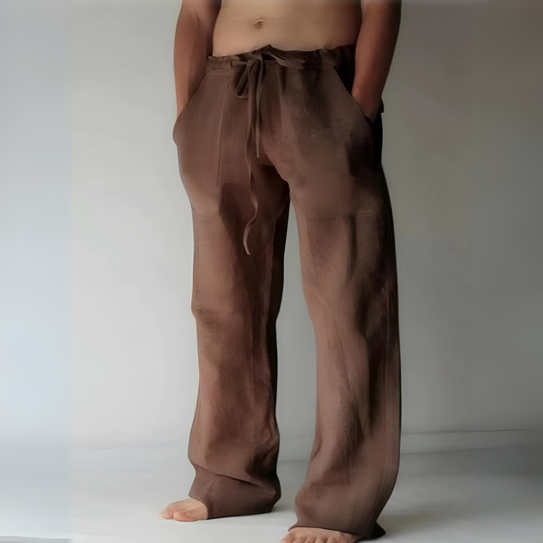 Men’s Linen Trousers Lightweight Summer Wear