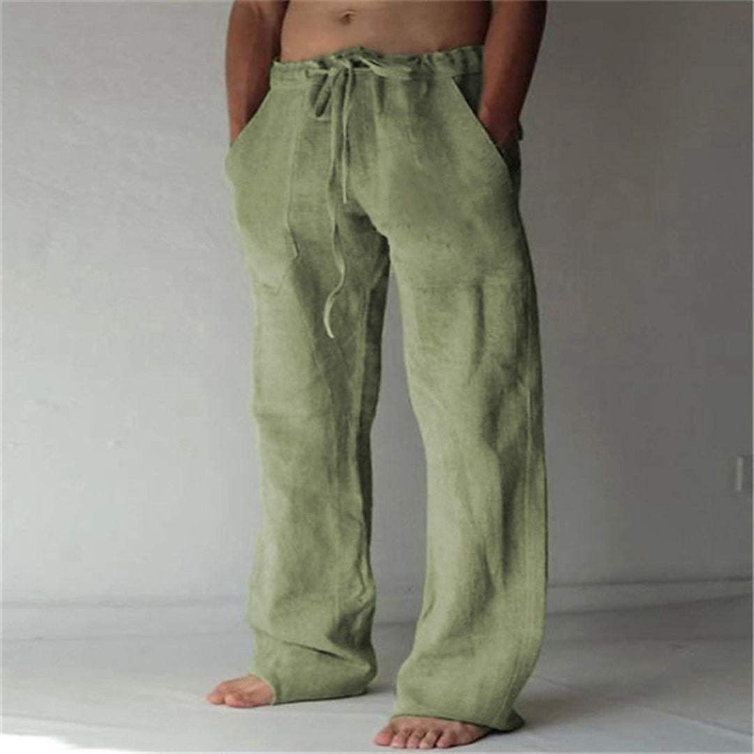 Men’s Linen Trousers Lightweight Summer Wear