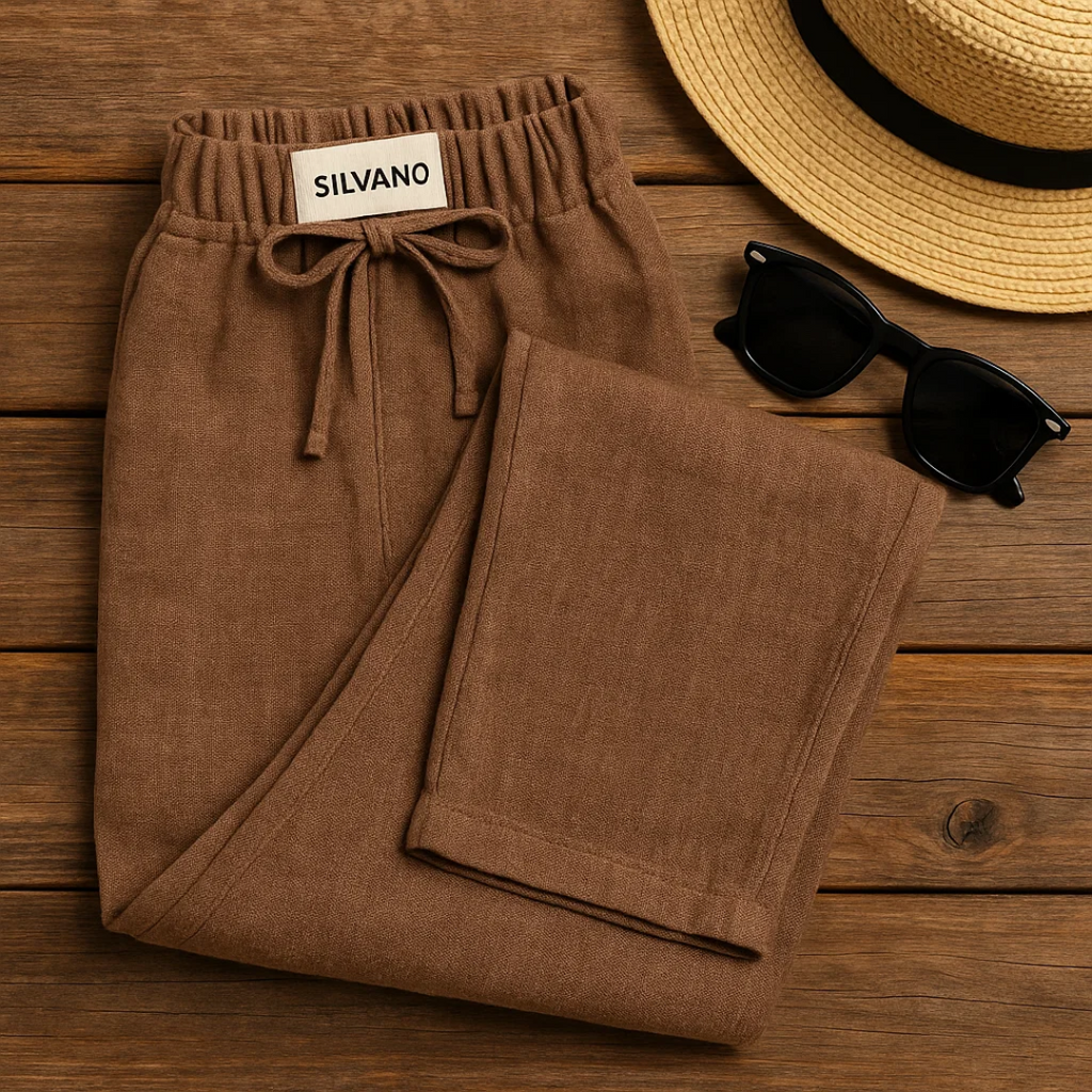 Men’s Linen Trousers Lightweight Summer Wear