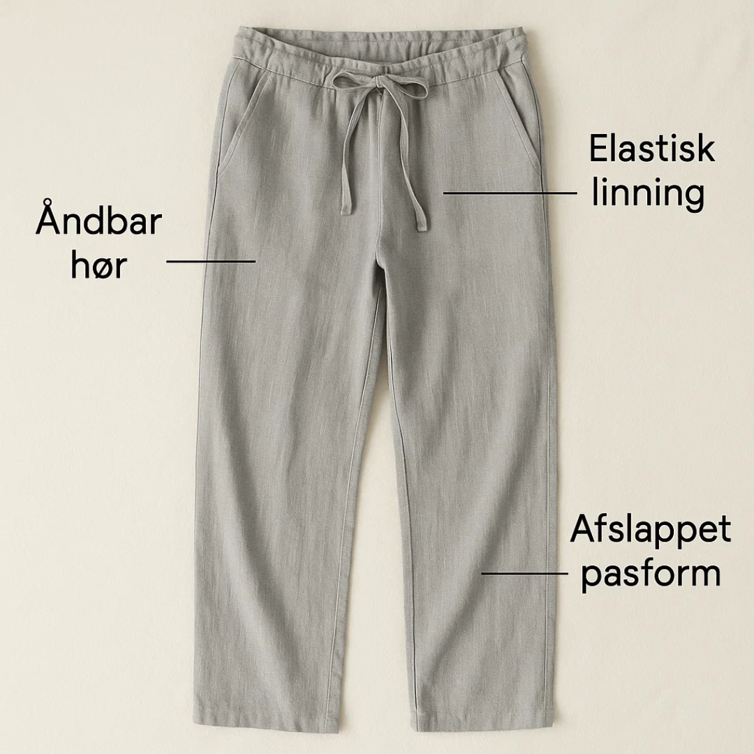 Men’s Linen Trousers Lightweight Summer Wear