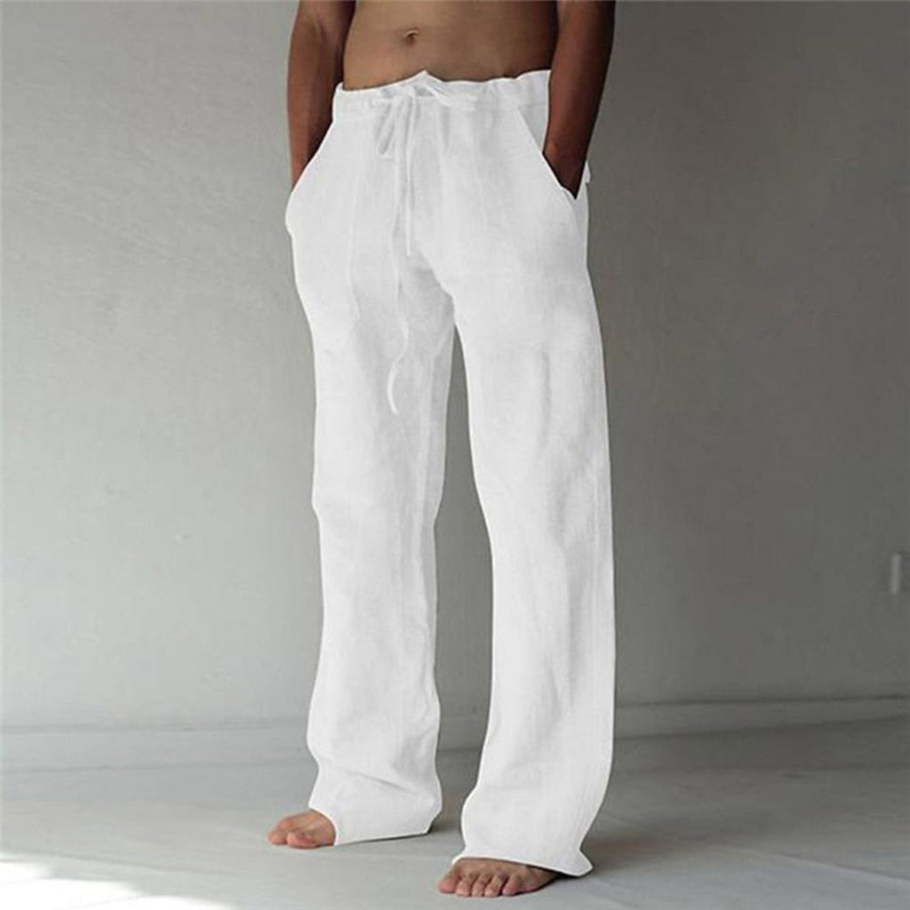 Men’s Linen Trousers Lightweight Summer Wear