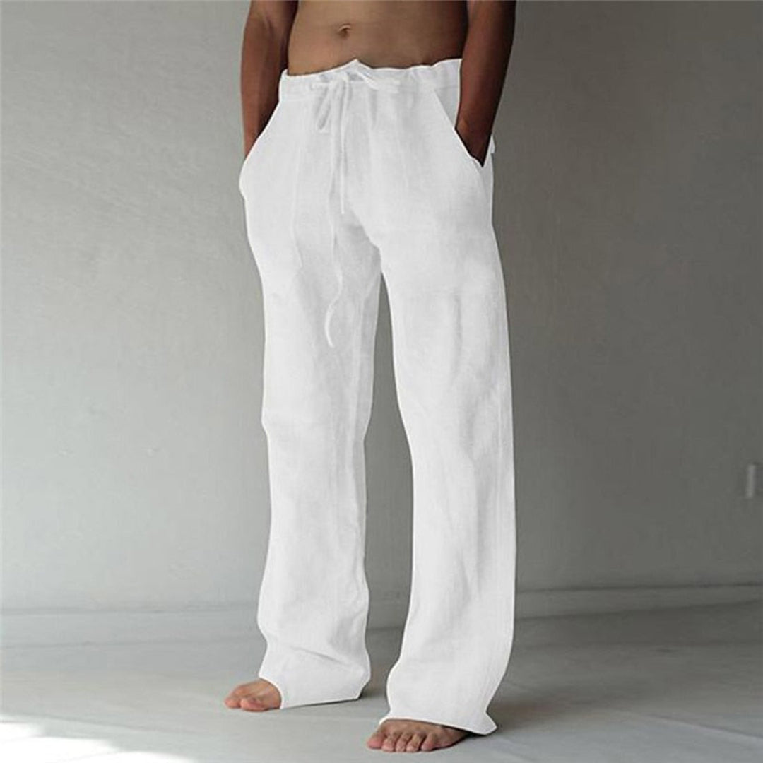 Men’s Linen Trousers Lightweight Summer Wear