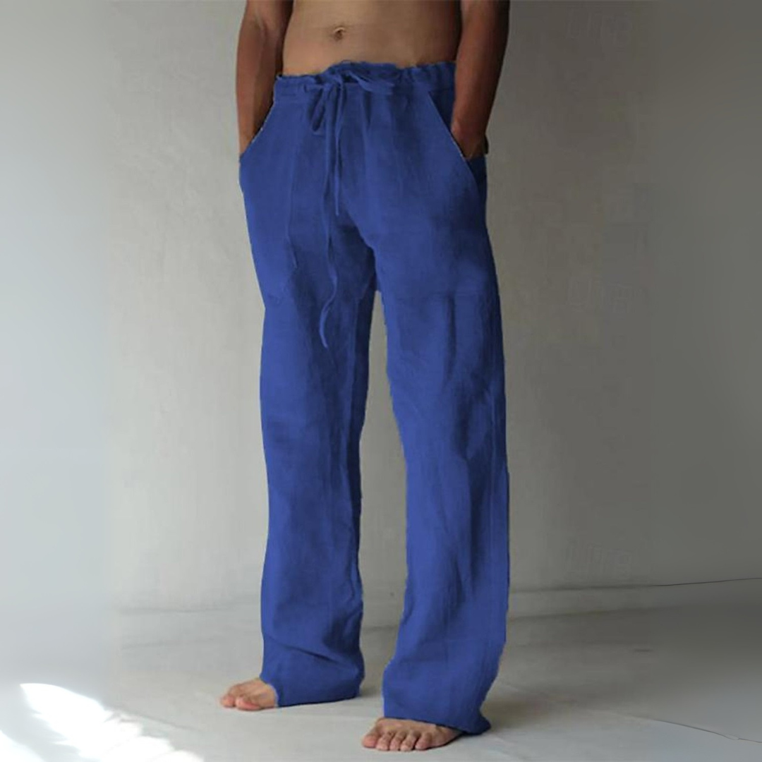 Men’s Linen Trousers Lightweight Summer Wear