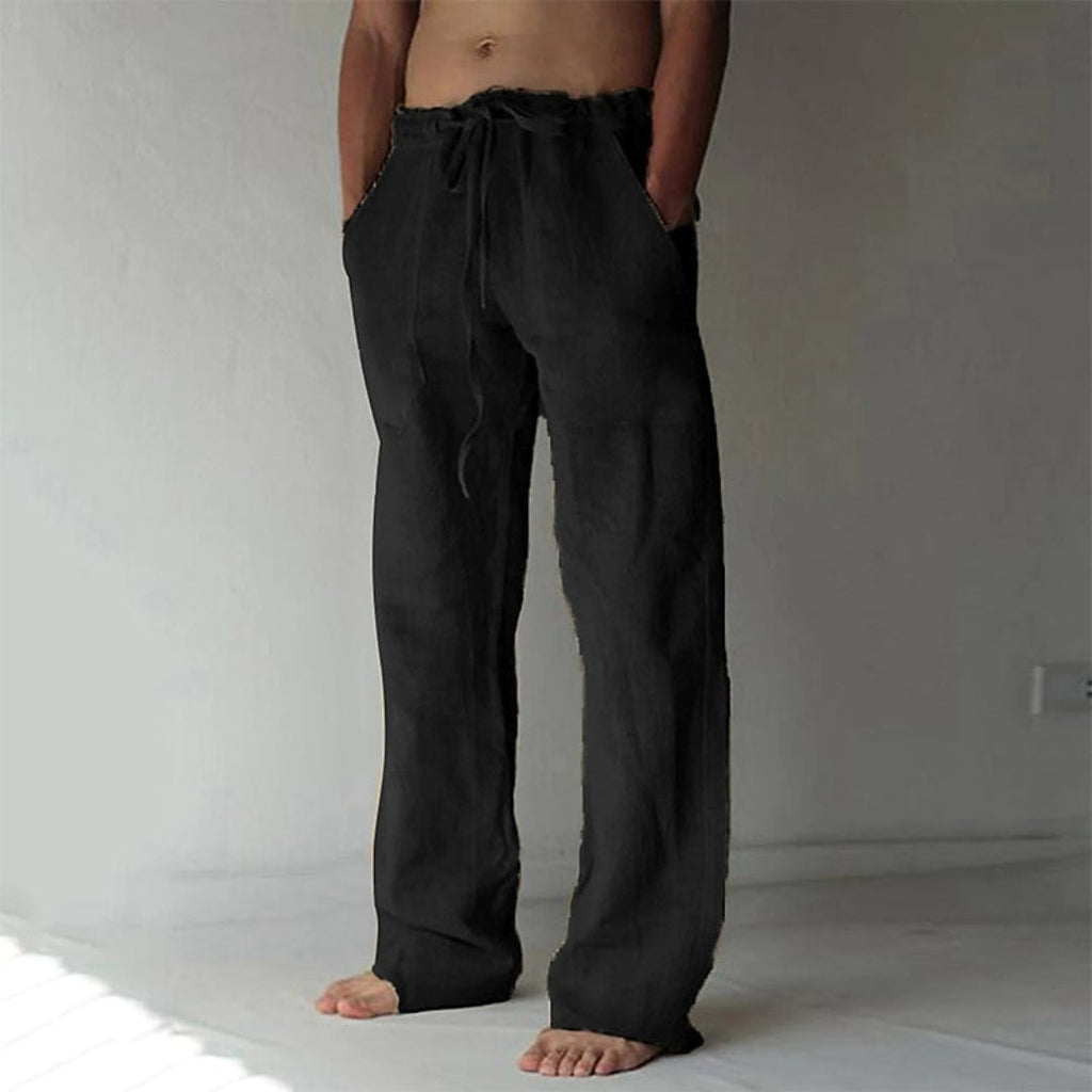 Men’s Linen Trousers Lightweight Summer Wear