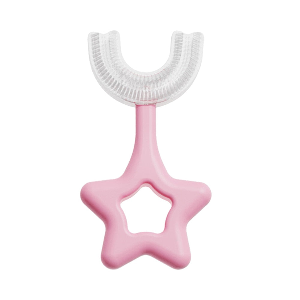 U Shaped Kids Toothbrush Silicone