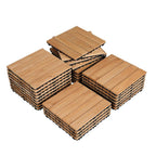 Interlocking Wooden Deck Tiles 27 Pack