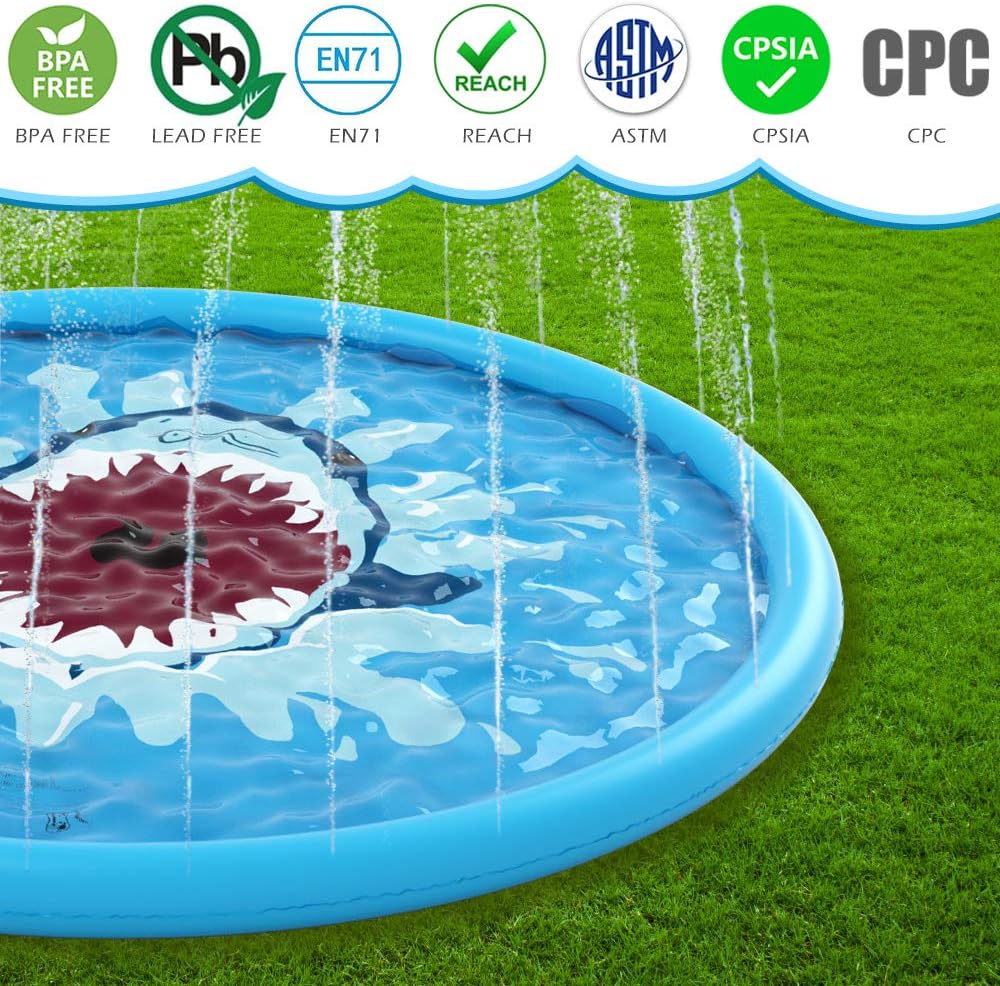 Kids Splash Pad Garden Sprinkler Mat