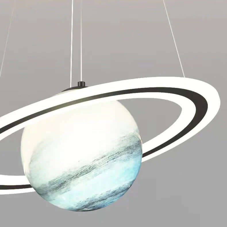 Planet-Themed LED Pendant Lamp for Kids Room