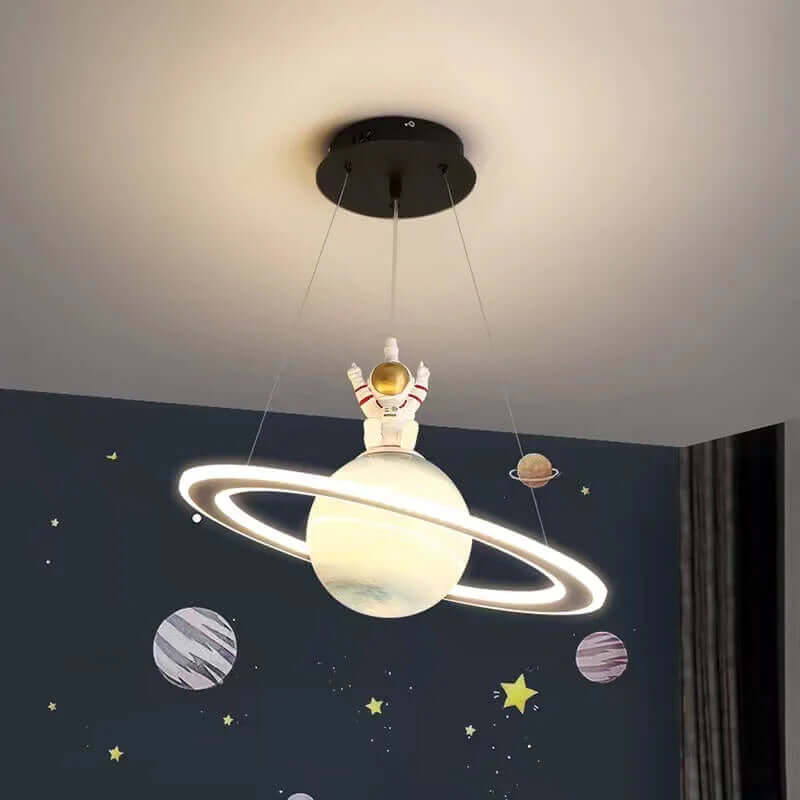 Planet-Themed LED Pendant Lamp for Kids Room