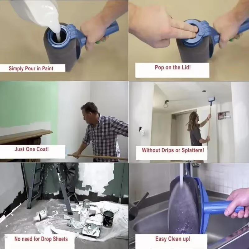 Self Priming Paint Roller for Walls
