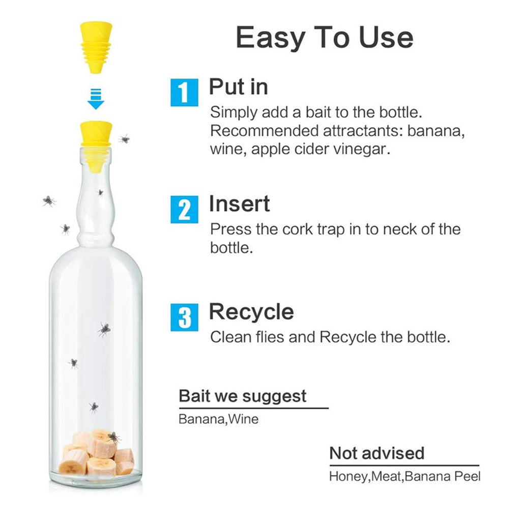 Reusable Fruit Fly Trap Funnel Set