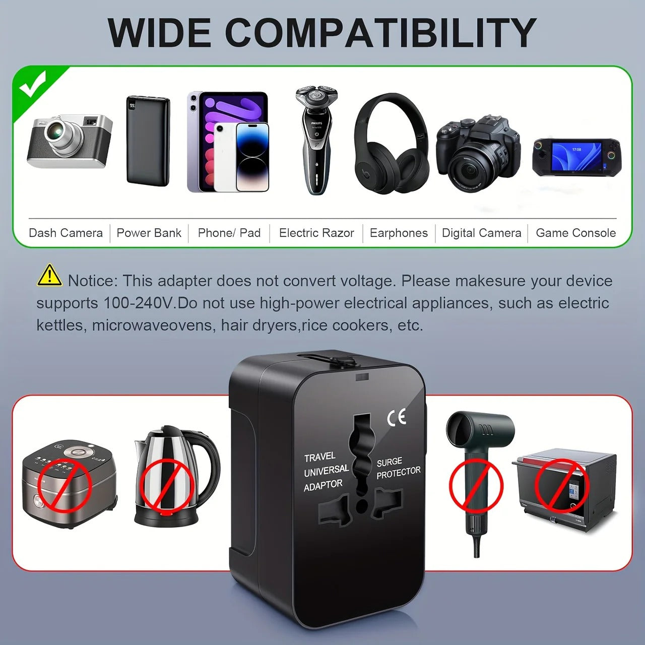 TravelPlug Universal Travel Adapter