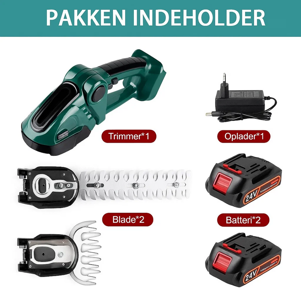 Cordless 2-in-1 Hedge and Grass Trimmer