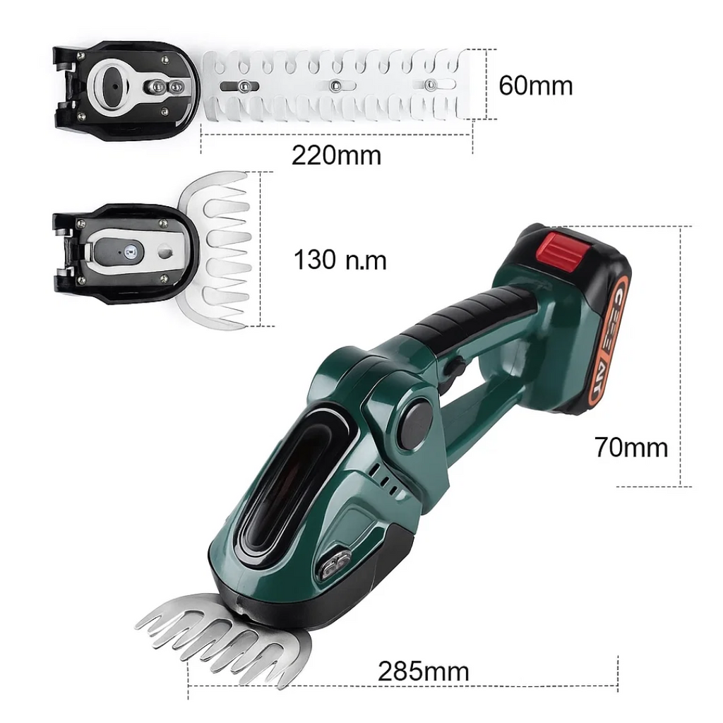 Cordless 2-in-1 Hedge and Grass Trimmer