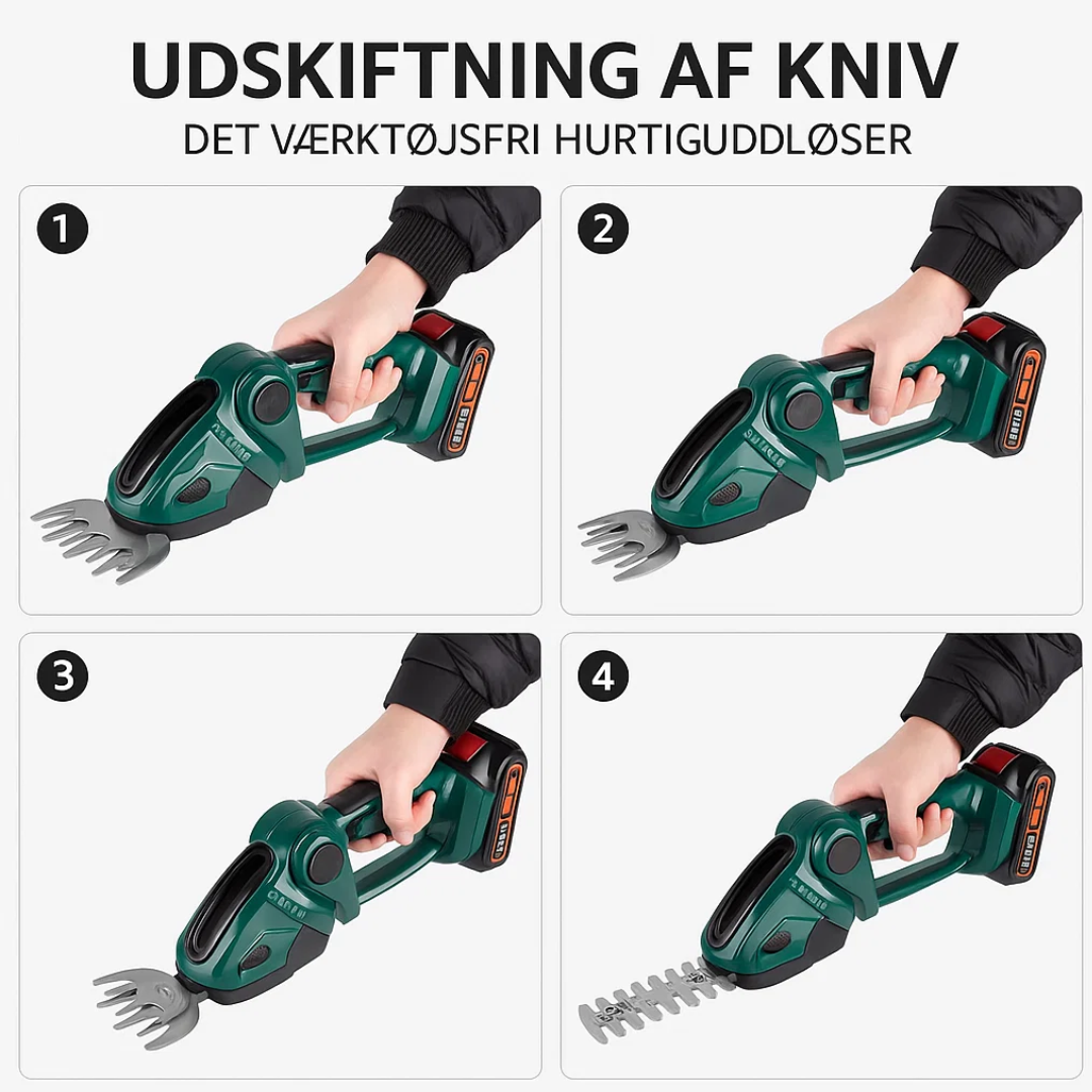 Cordless 2-in-1 Hedge and Grass Trimmer