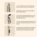 28mm Plug-In Curling Iron with 110–240V Power