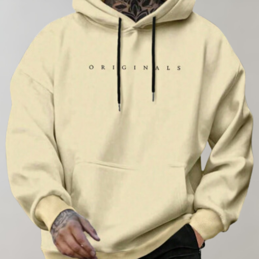 Men Oversized Hoodie Minimal Style