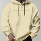 Men Oversized Hoodie Minimal Style