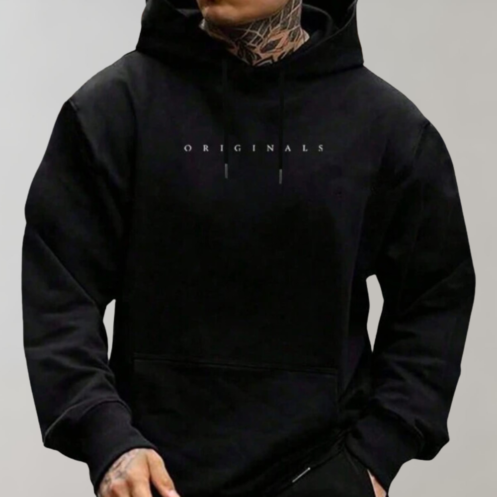 Men Oversized Hoodie Minimal Style